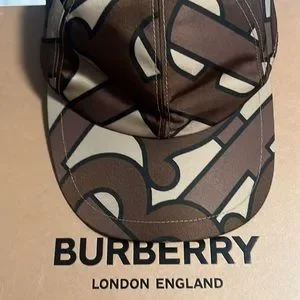 BURBERRY 8025084 TB Monogram hat cap baseball cap Nylon Brown 3F4818D9-3539-4B9A-A3DF-  main image 3